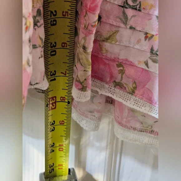 LoveShackFancy Rena Crochet-Trimmed Shirred Floral-Print Cotton-Voile Mini Dress - Picture 9 of 10